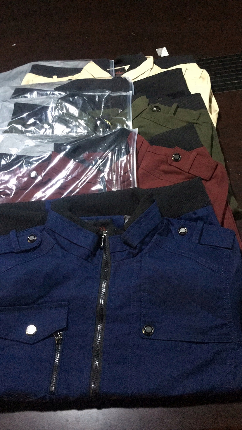 kurtka męska elegancka bez kaptura KURTKA JESIENNA WIOSENNA Wzór dominujący bez wzoru