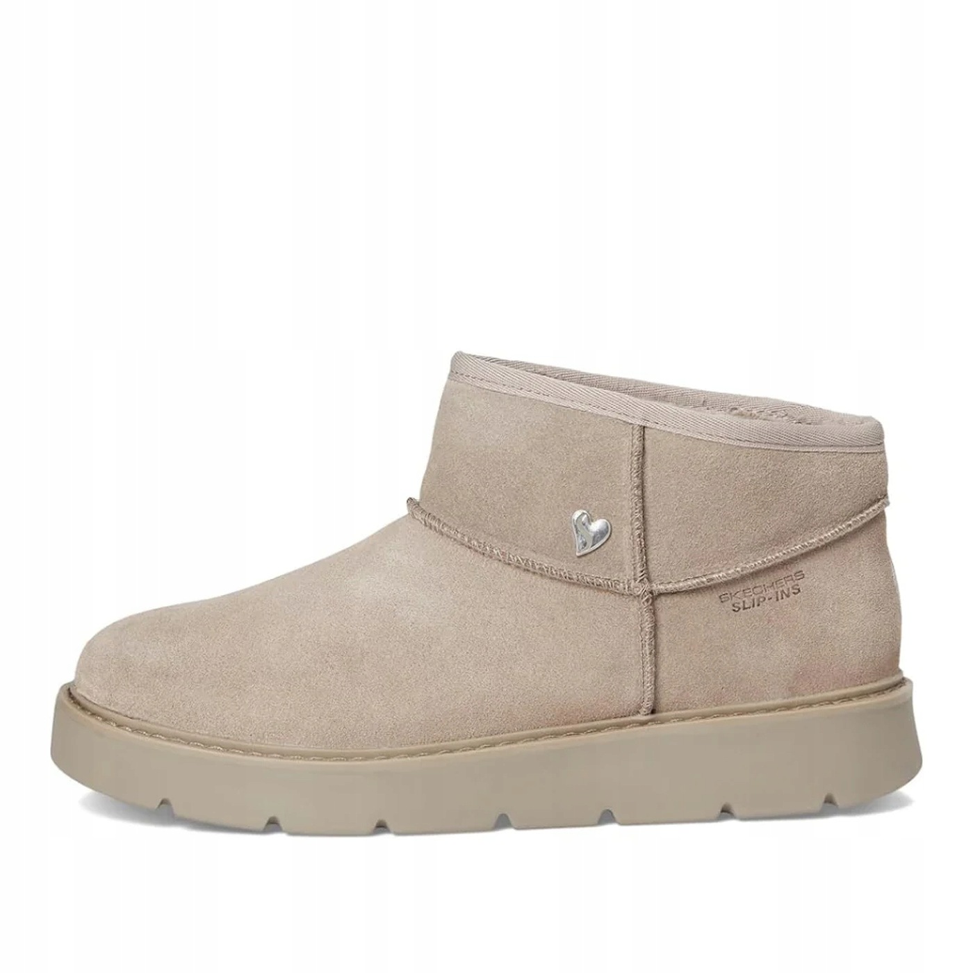 Dámské Kotníkové Boty Skechers Keepsakes Cozy Mini Šedé Nízké Nazouvací Semišové 37