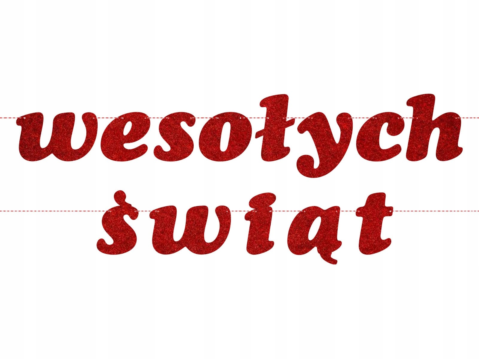 

Girlanda z filcu napis Wesołych Świąt 10m