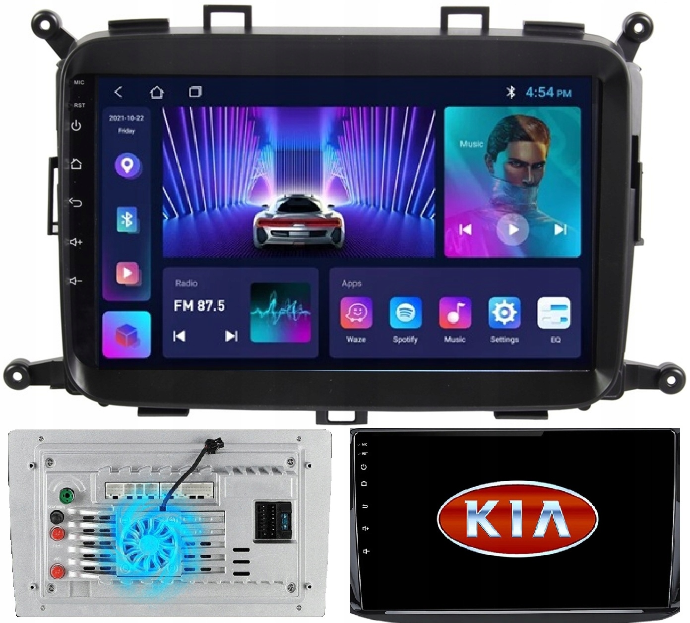 Radio Nawigacja Android Gps Kia Carens 2013-2018 Carplay +kamera 2/64GB