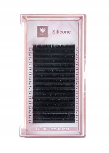 Lovely eyelashes Silicone M 0,07 mix 9-11 mm (16 lines), New