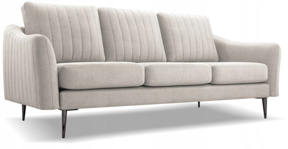 Nerozkládací pohovka Cori 3 krémová Cloud 03 velur pohodlná Výrobce