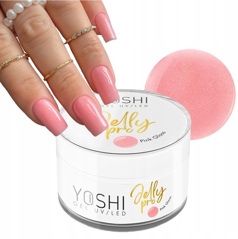 Jelly Pro Żel Galaretka Budujący Róż Z Drobinkami Pink Gloss