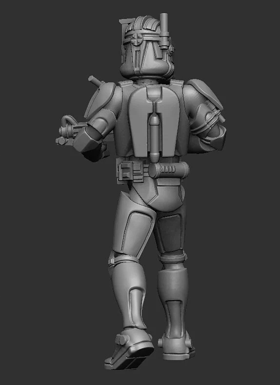 Airborne Commander model pasuje do gry StarWars Legion Nazwa Druk 3D Modeli DarkFire