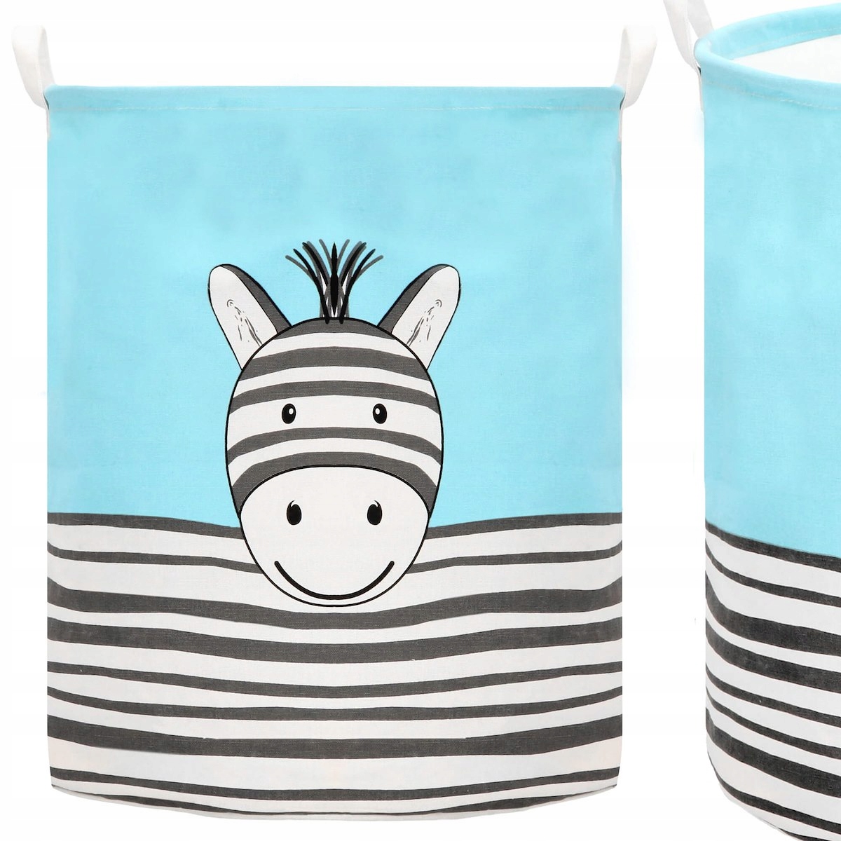 KOSZ NA PRANIE ZABAWKI BARYŁKA WOREK POJEMNY POJEMNIK SKŁADANY ORGANIZER Wysokość mebla 50 cm