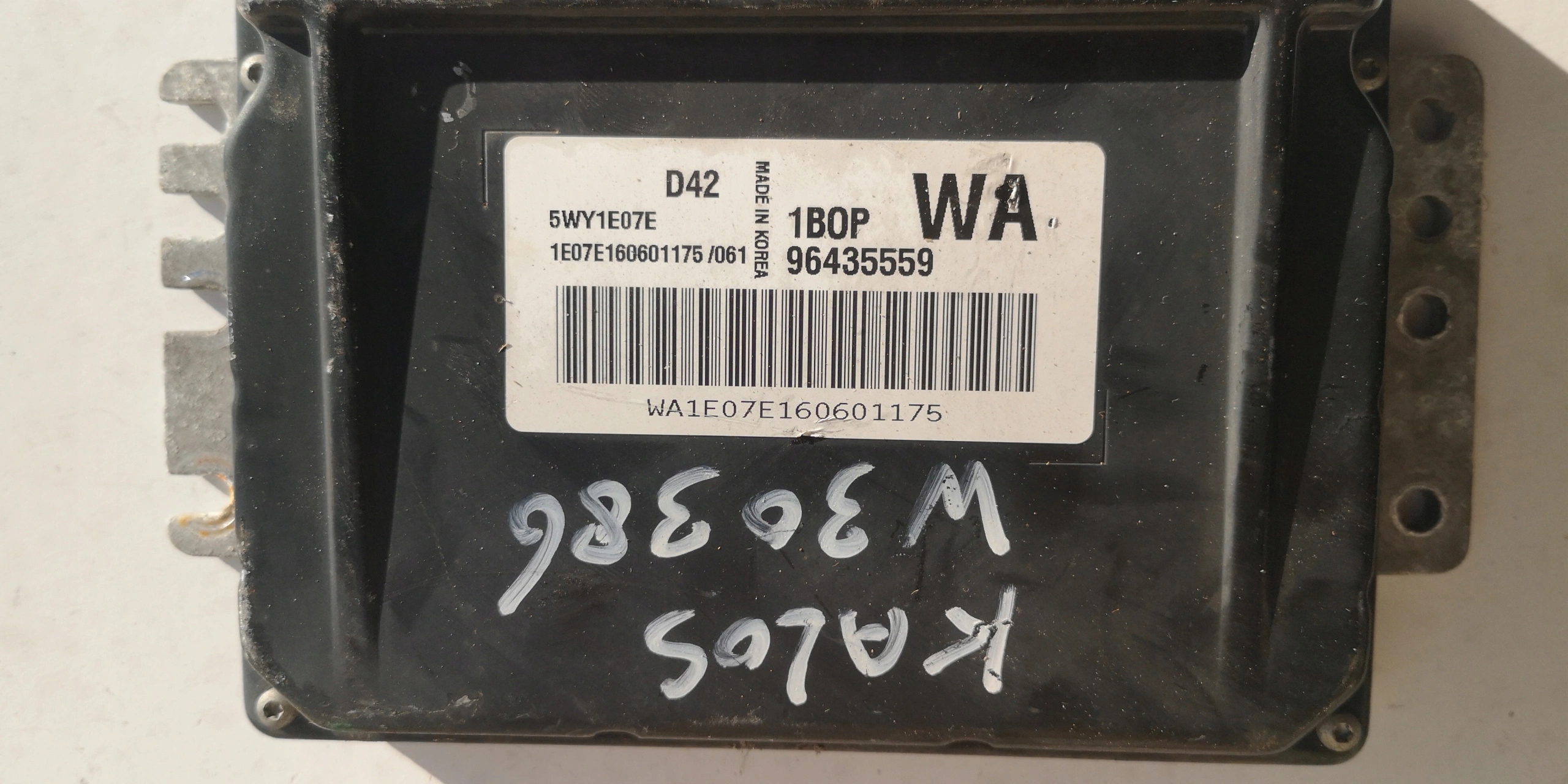 CHEVROLET KALOS computer ECU 96435559 5WY1E07E