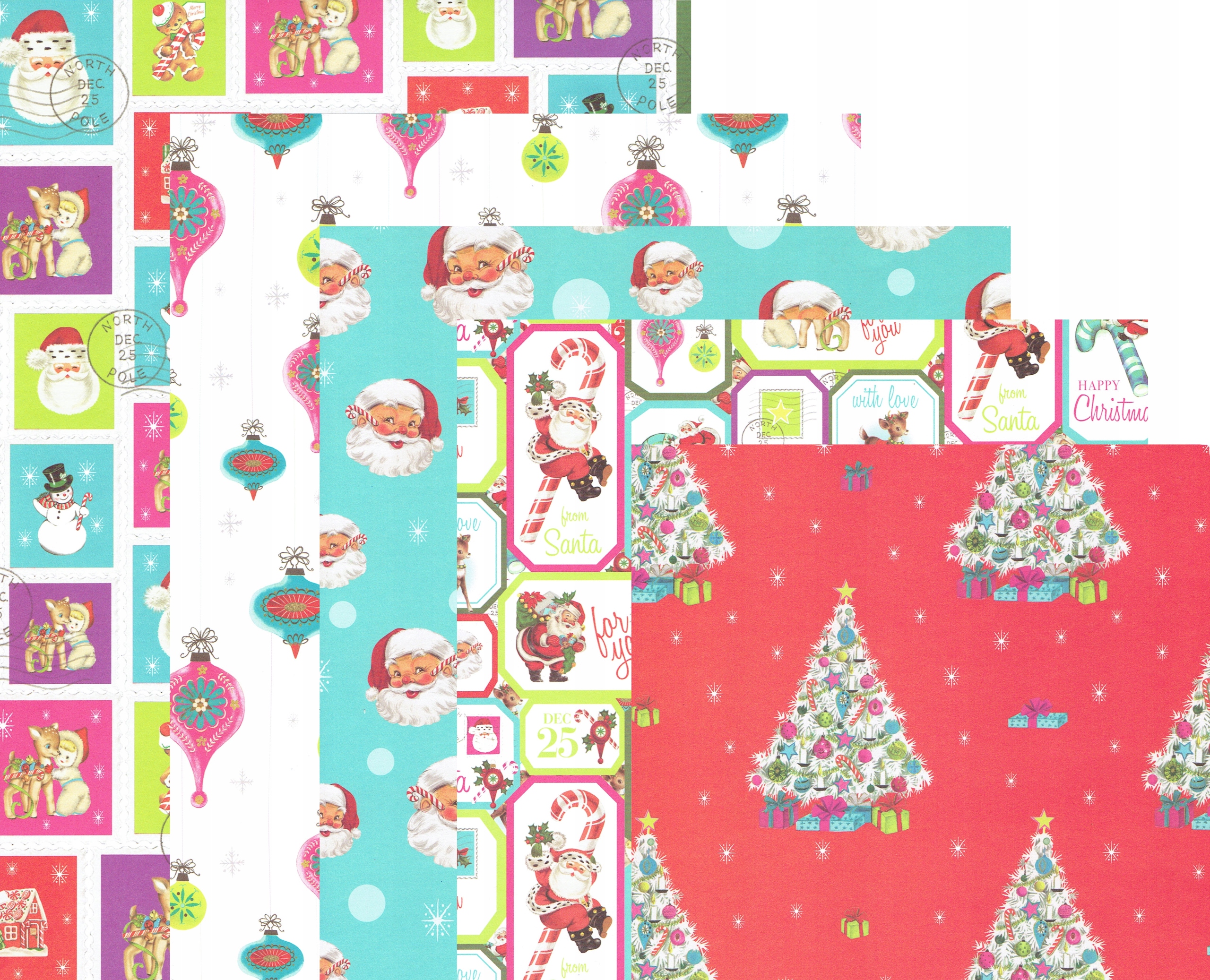 Papier do scrapbookingu 30,5x30,5 cm 5 ark. nr 53