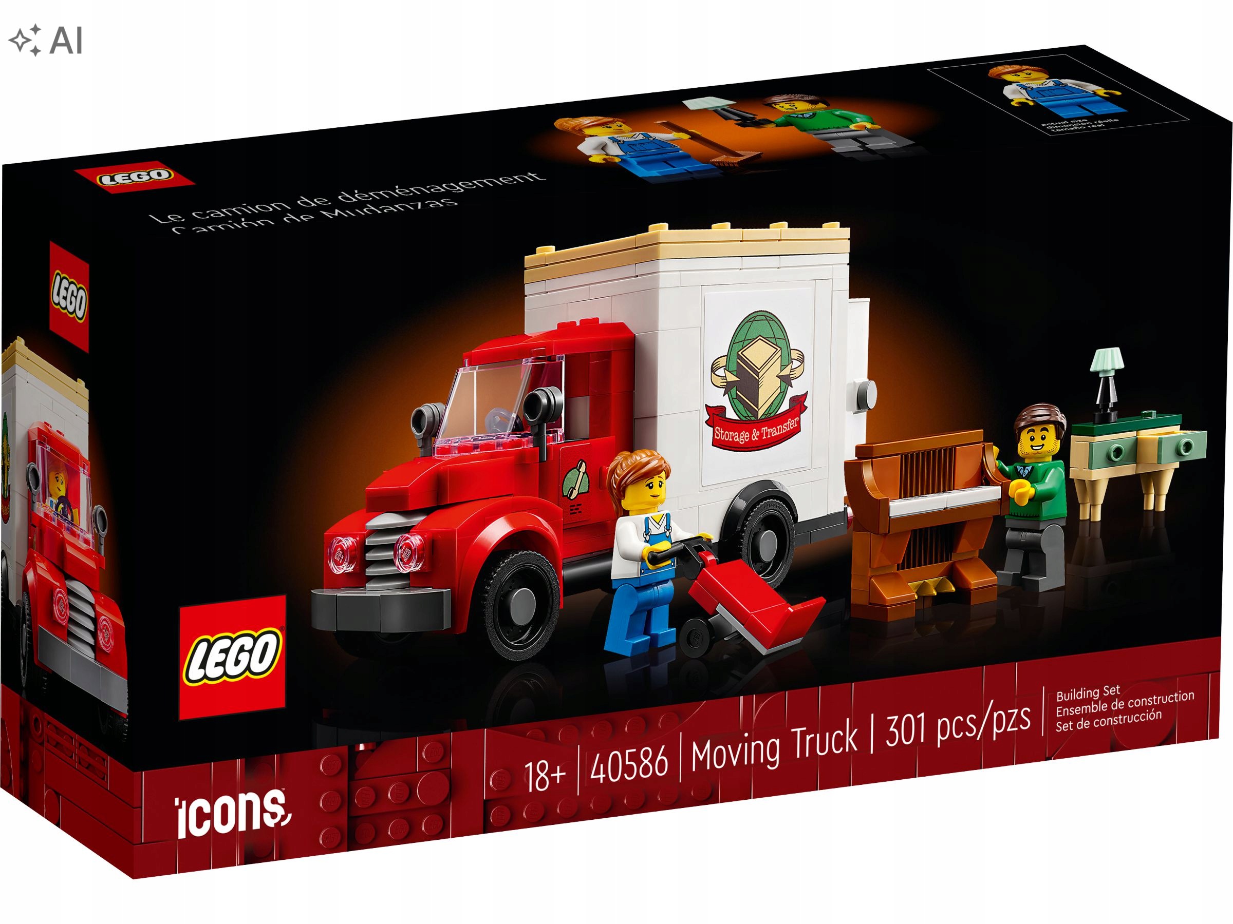 stavebnice Lego Icons 40586 Nákladní vozidlo pro stěhování