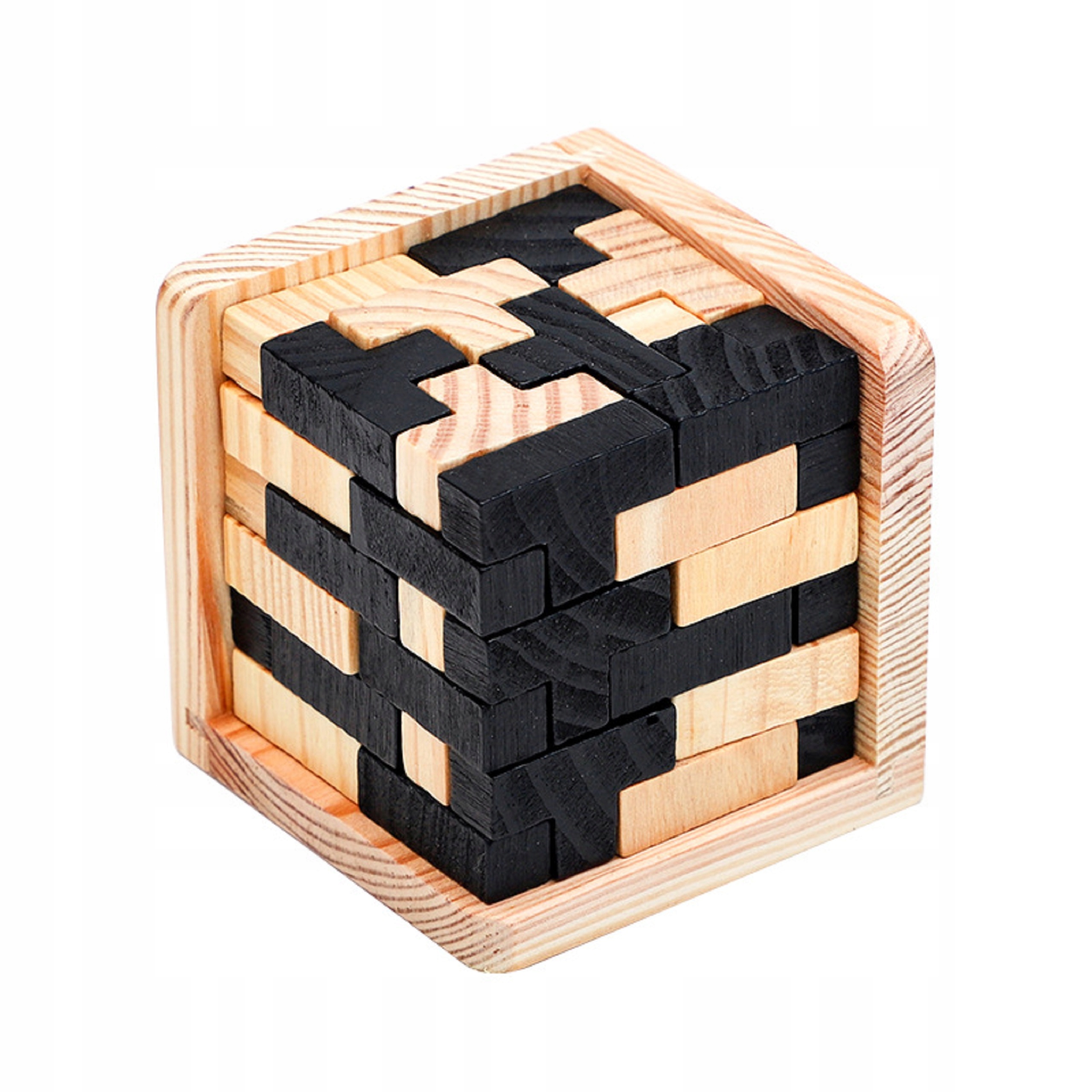 

Kreatywna Łamigłówka Kostka Puzzle Drewniane 3D