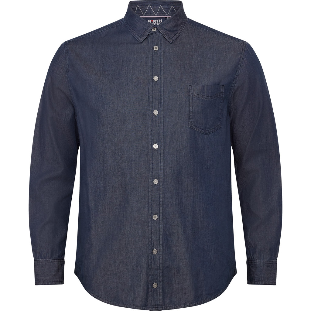 Velká pánská košile North Latitude Džínová, velká velikost, 3XL