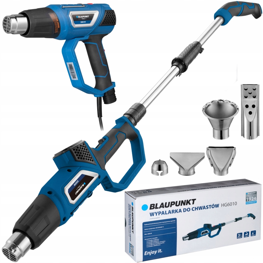 OPALARKA 2w1 BLAUPUNKT HG6010 5 NASADEK WYSIĘGNIK DO CHWASTÓW REGULACJA