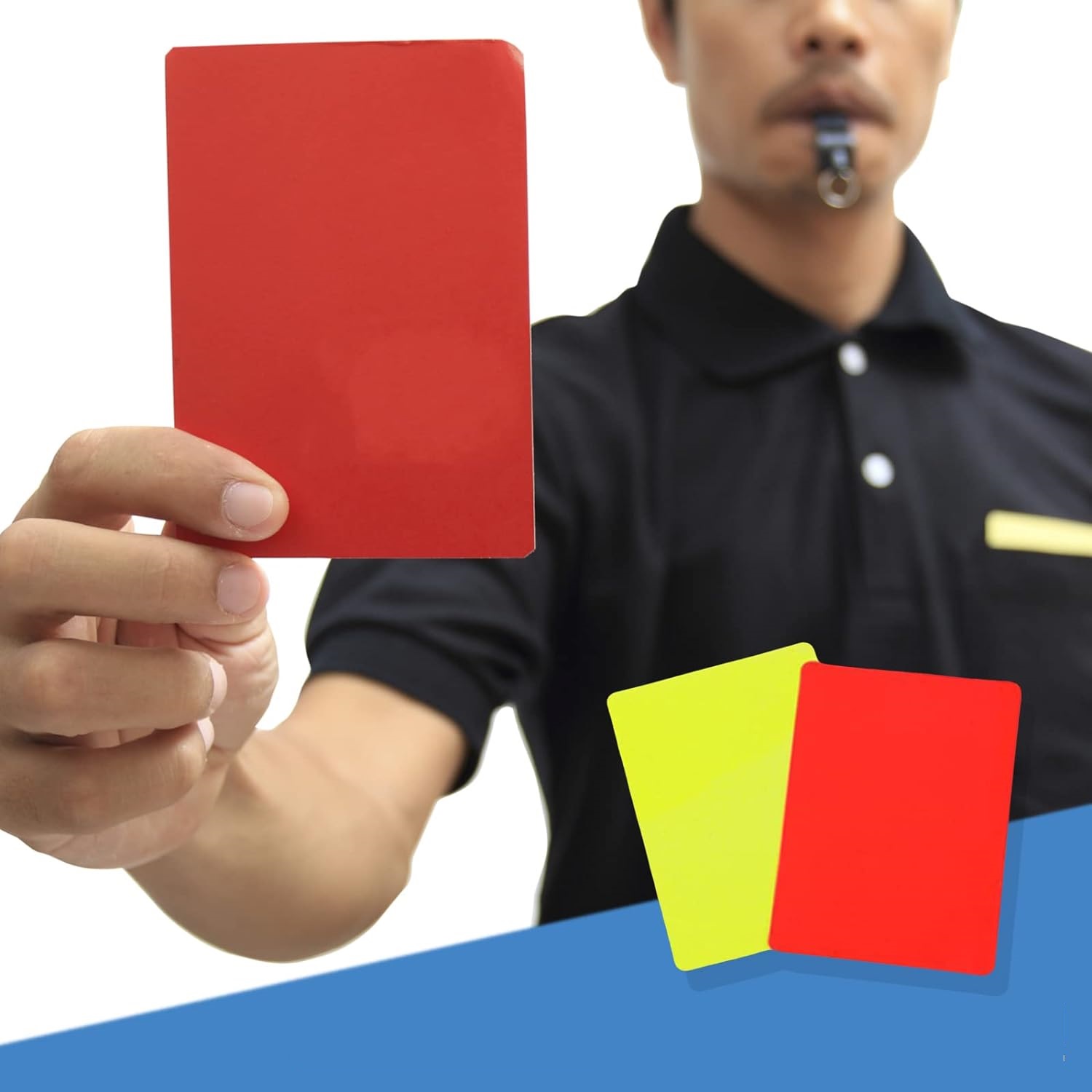 ZESTAW SĘDZIEGO GWIZDEK + 2X KARTKI + NOTES FIFA + GWIZDEK Marka inna