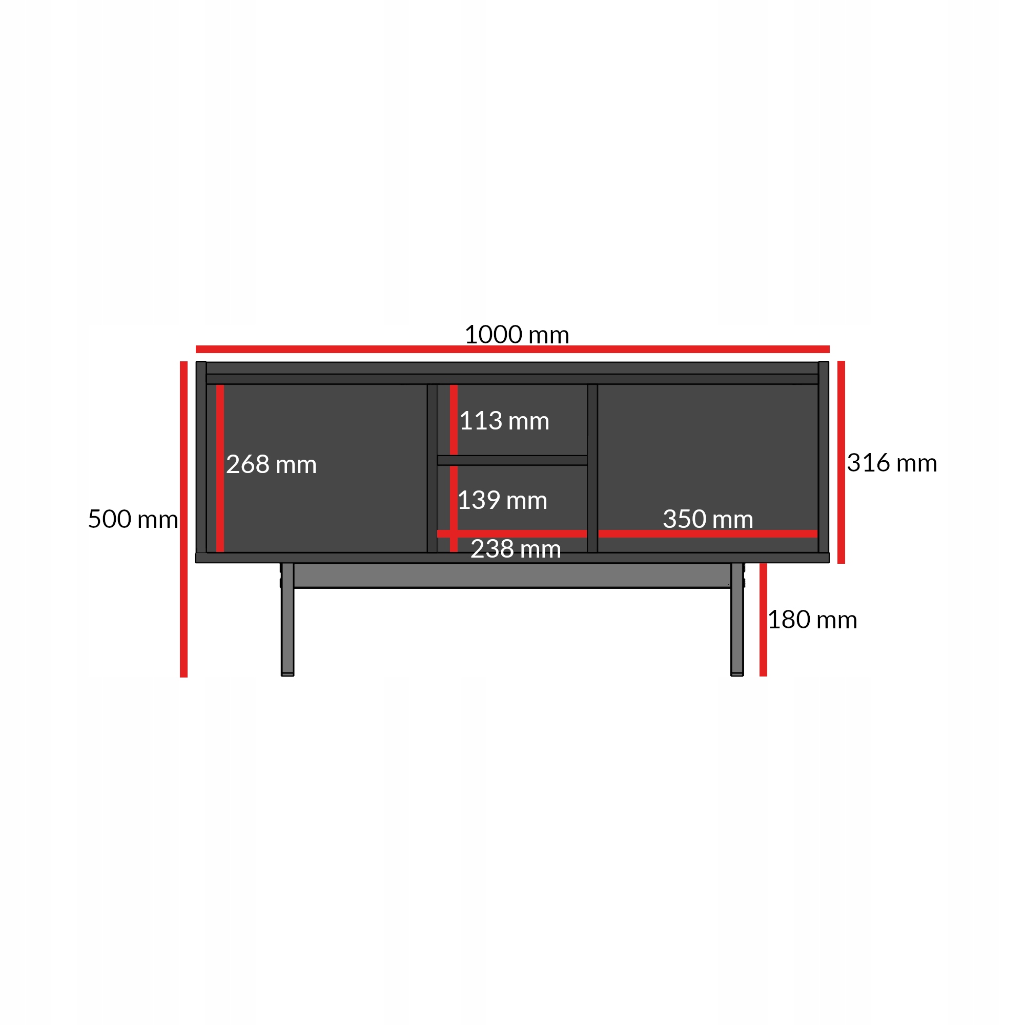 Szafka RTV stojąca Noel 100 Kaszmir / Dąb Cremona
