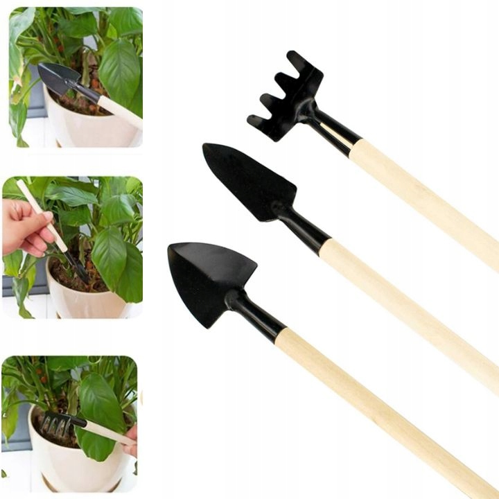 ZESTAW NARZĘDZI OGRODOWYCH ŁOPATKA GRABKI DO ROŚLIN DONICZEK BALKONU KWIATY Kod producenta 11423