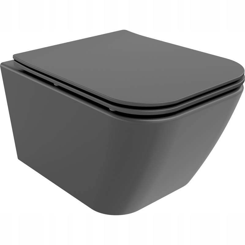 Mexen Madox Wc mísa Rimless s deskou slim, matová