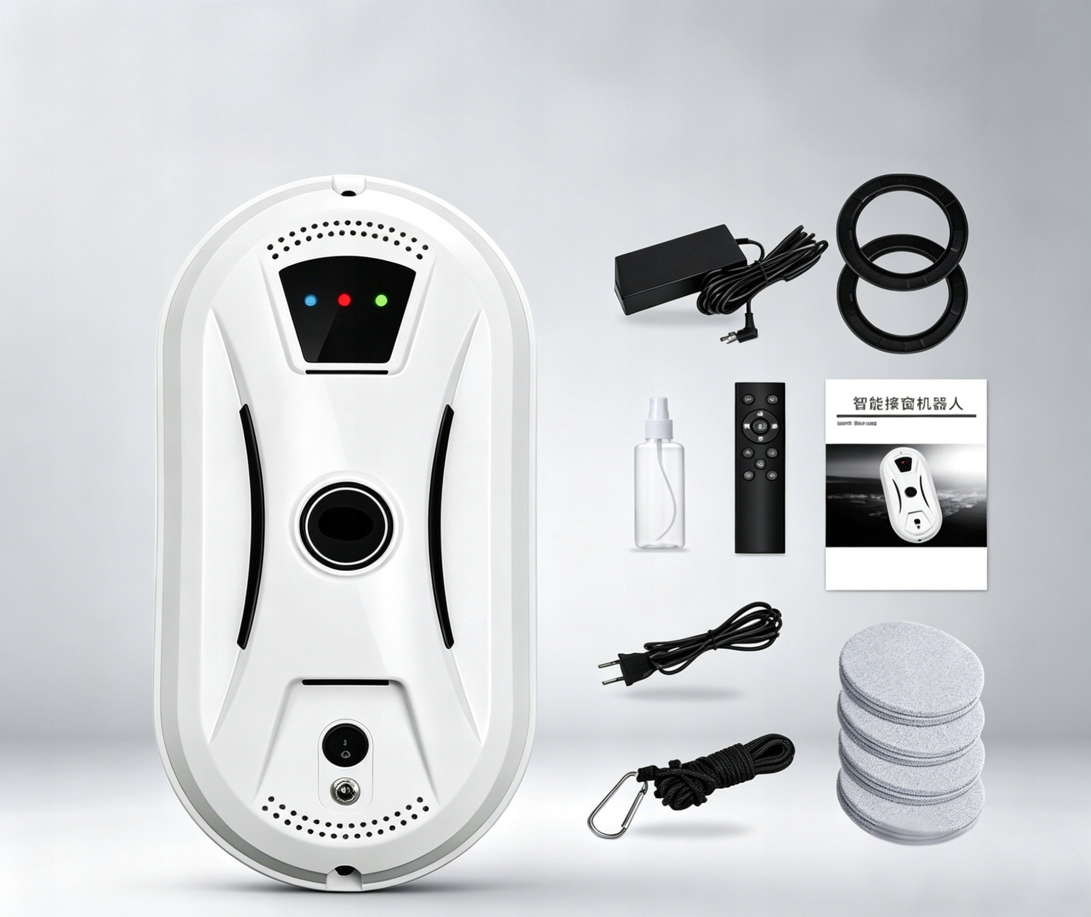 Uklízecí robot Robot na mytí skel a oken, bílý