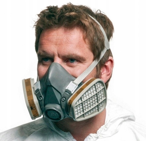 3M Półmaska maska lakiernicza 6200 filtry 6051