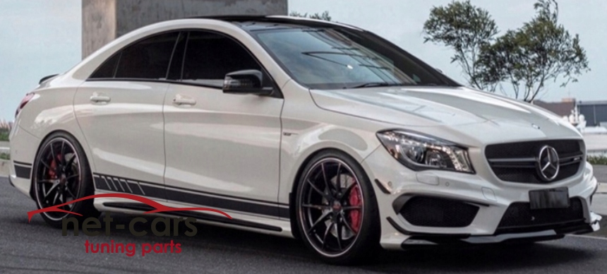 DOKLADKA SPLITER AERO MERCEDES CLA C117 A45 AMG PT Producent części Net-Cars