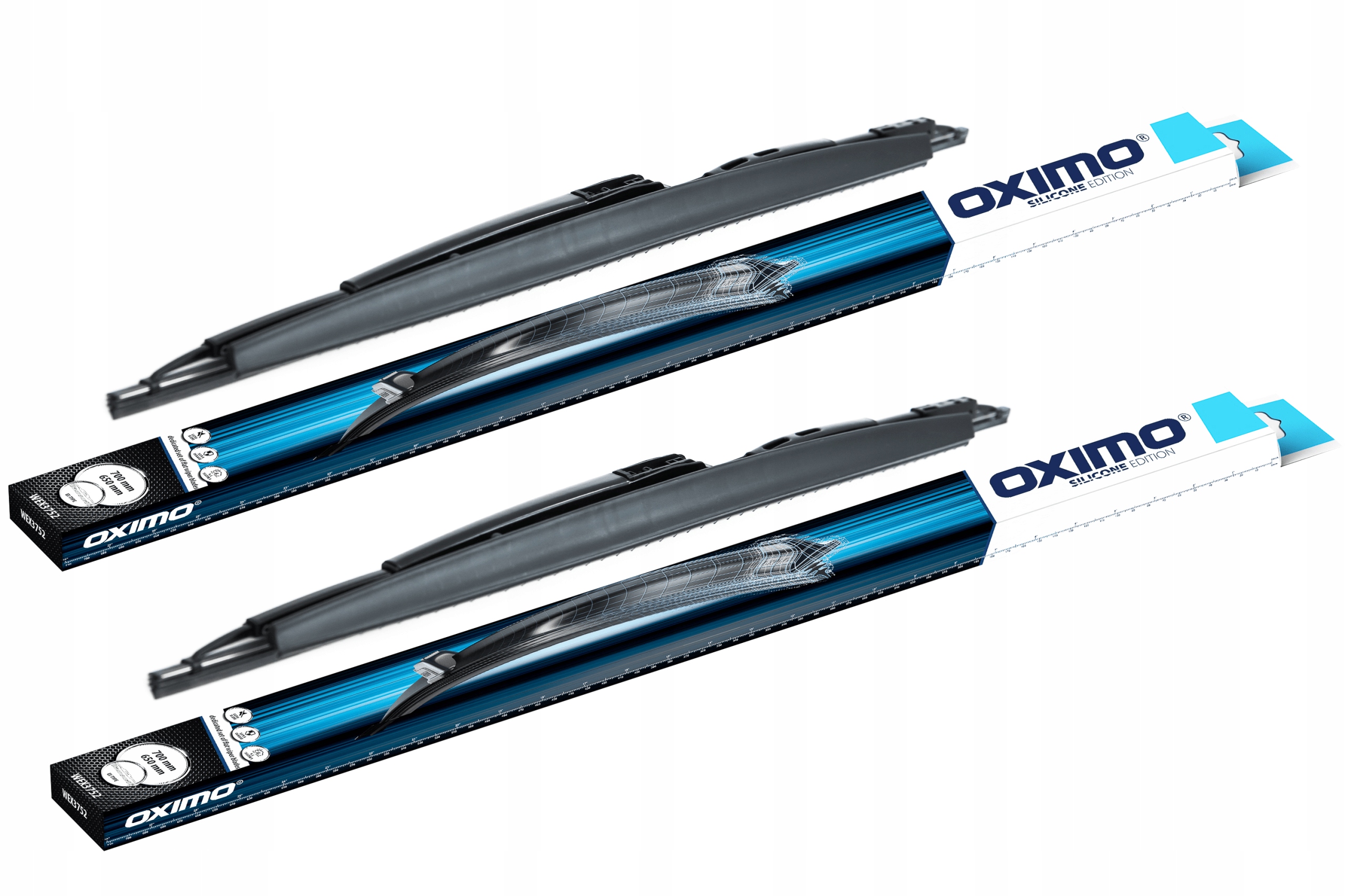 Wycieraczki Oximo przód, tył 625 mm 625 mm