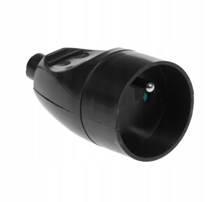 Gniazdo pojedyncze przenośne rozbieralne czarne