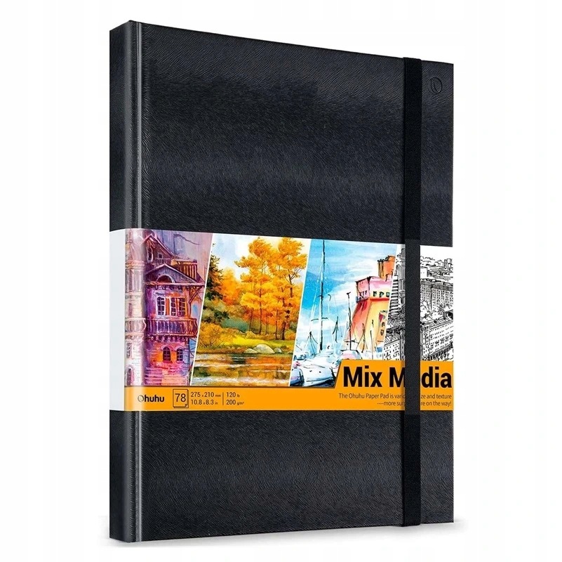 Skicář Ohuhu Mix Media Pad 275x210 mm, 78 listů