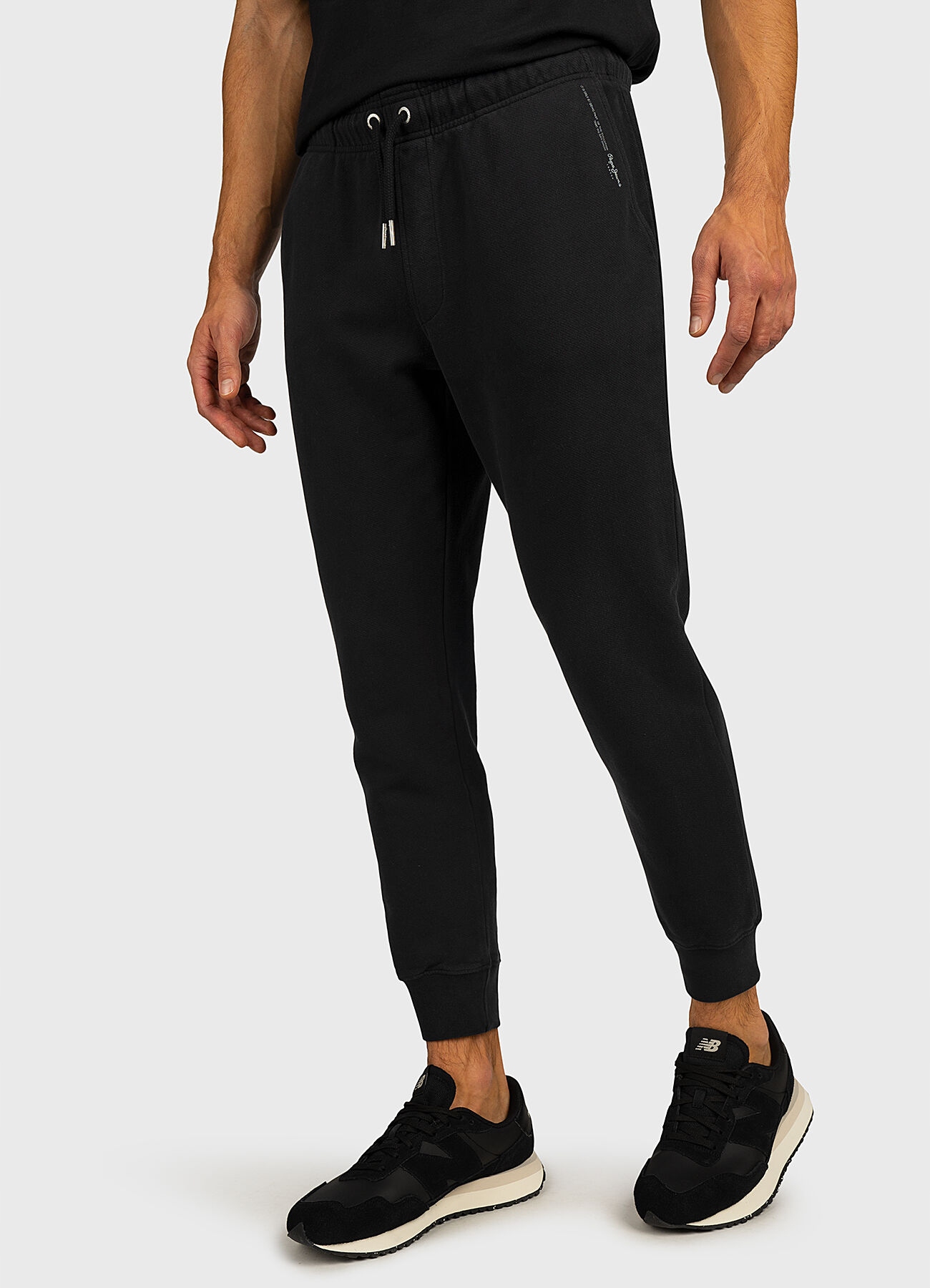 Pepe Jeans Černé Tepláky S Potiskem A Šněrováním M 6FA