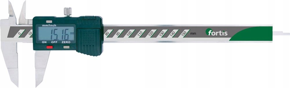 Posuvné měřítko pro drážky hřídelí, digitální 150/0,01 mm Fortis