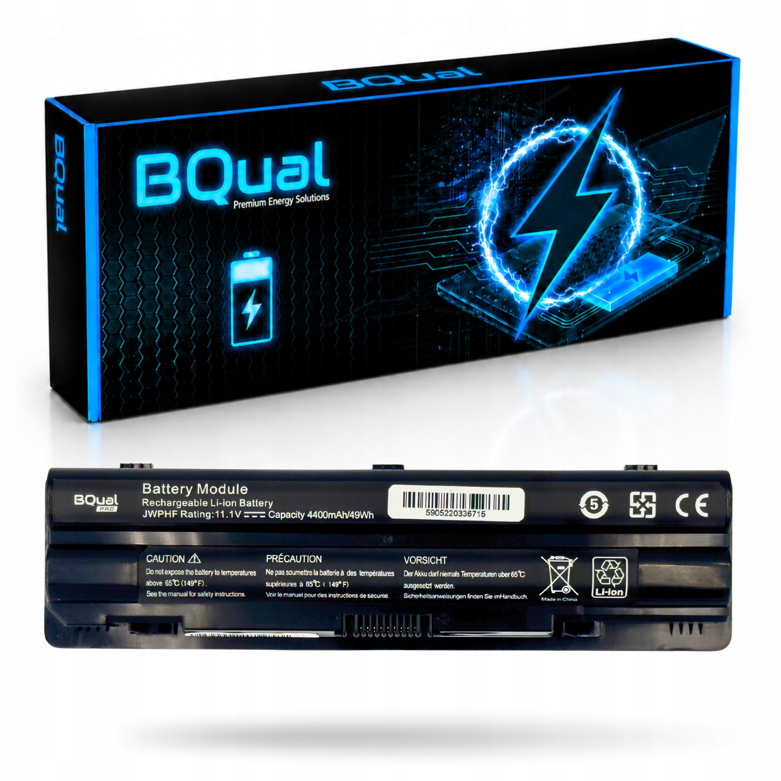 Bateria Jwphf do laptopa Dell Xps L401X L402X L501X L502X L701X L702X 49Wh
