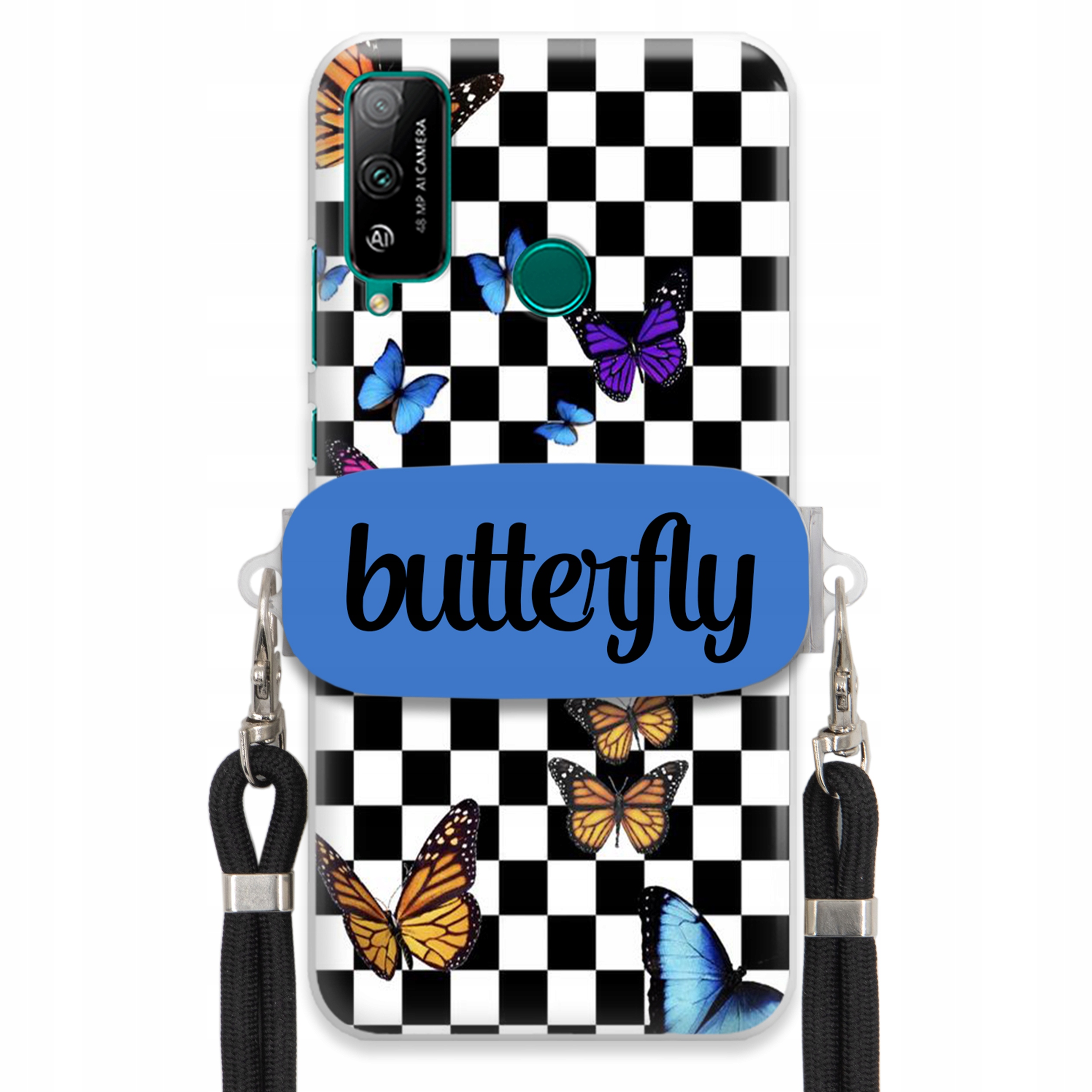 Puzdro Na Huawei Honor Play 4T Case, Obdĺžnikový Držiak, Vodítko, Butterfly, Motýle