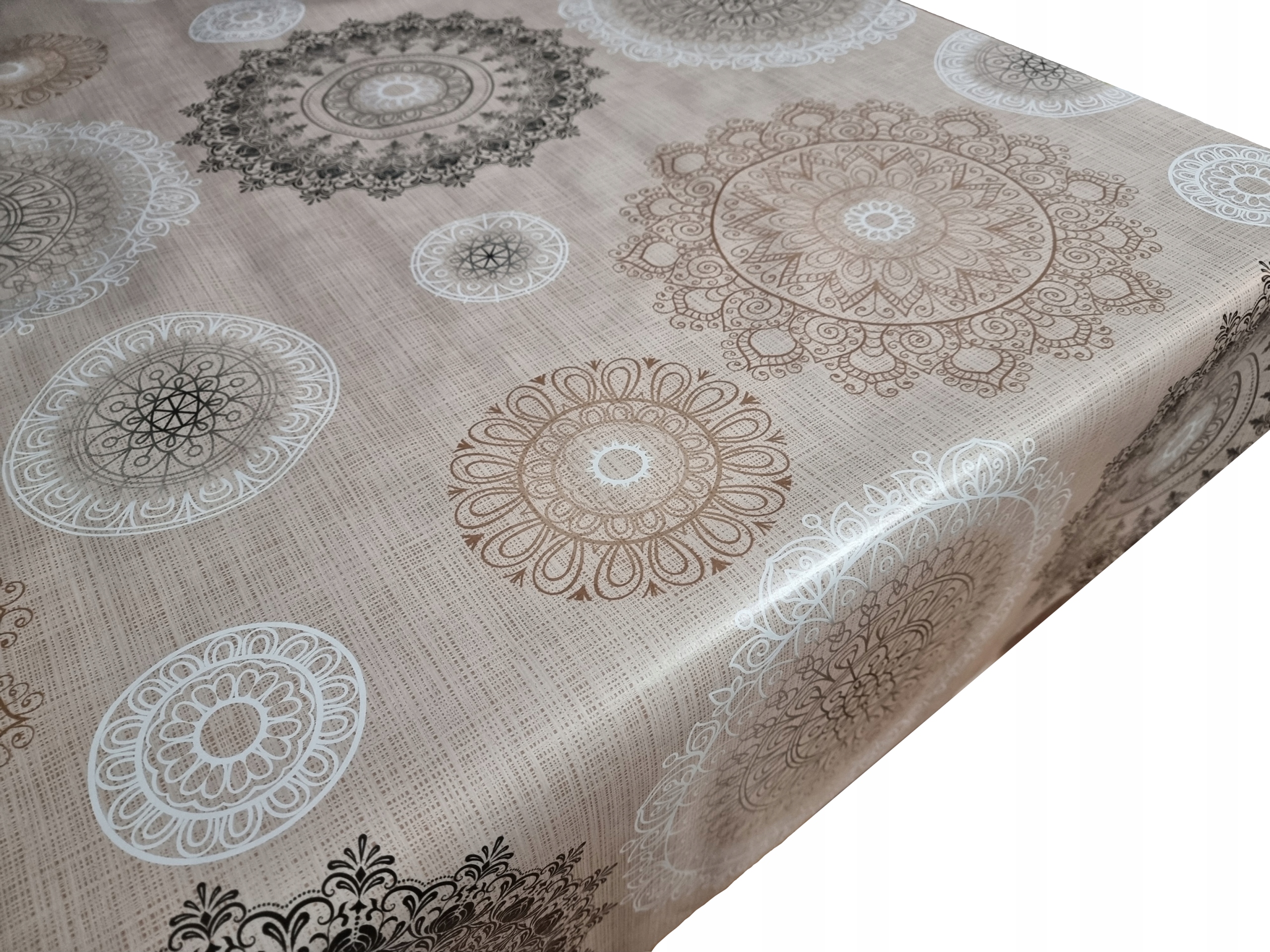 CERATA OBRUS NA METRY NIESPOTYKANA BEŻ BRĄZ Marka inna