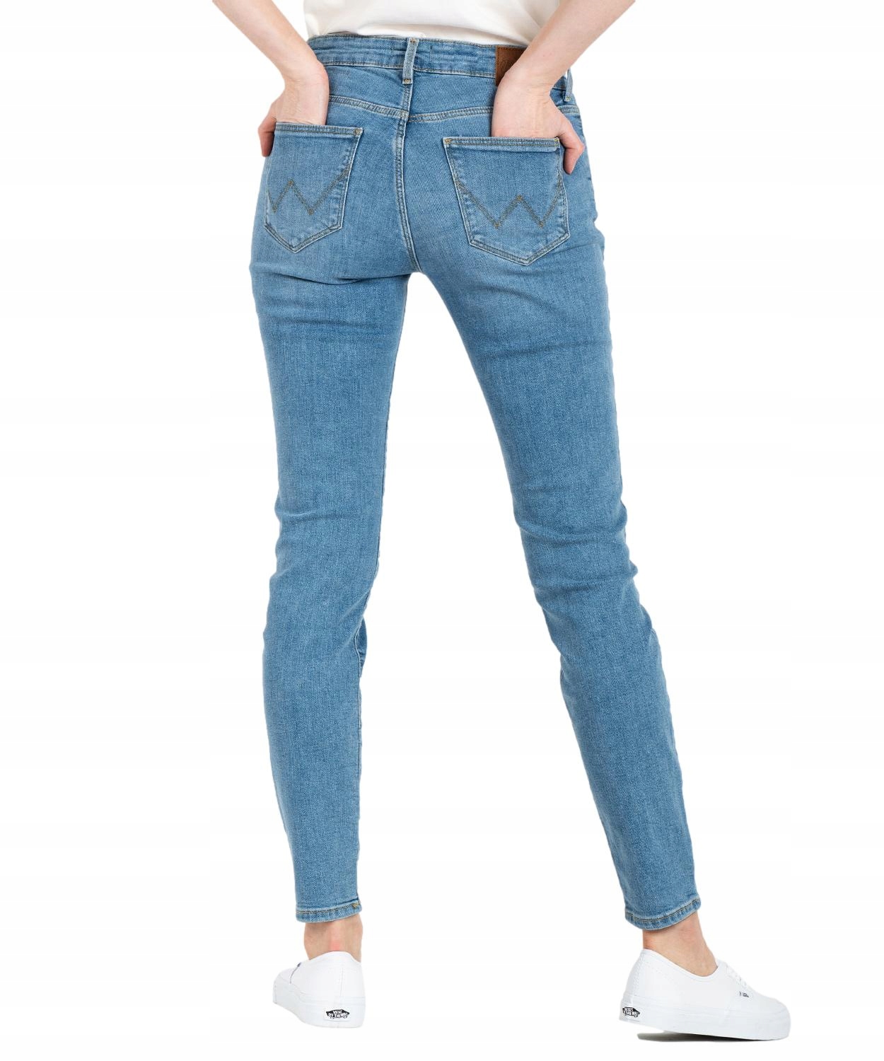 Jeansy Wrangler Skinny W28KKRP21 Mambo Blue 27/32 Marka Wrangler