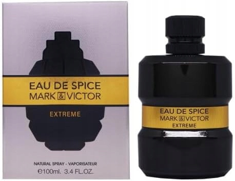 Oryginalne Arabskie Fragrance World Eau De Spice Mark&victor Extreme 100ml