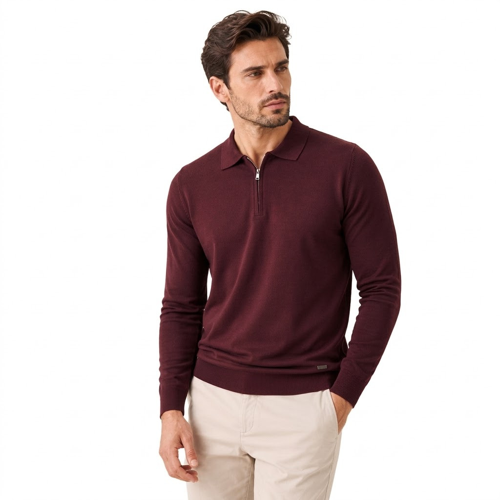 Better Life svetr pánský 4022 XXL bordó
