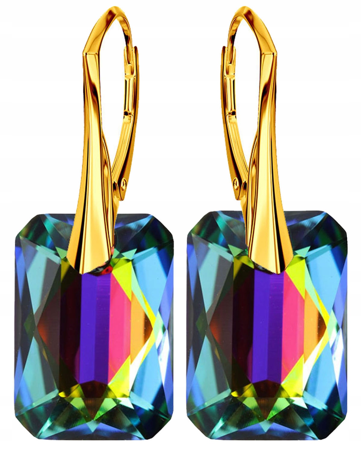 Zlaté dámské Náušnice Dlouhé stříbrné 925 Závěsné pro ženu jako Dárek