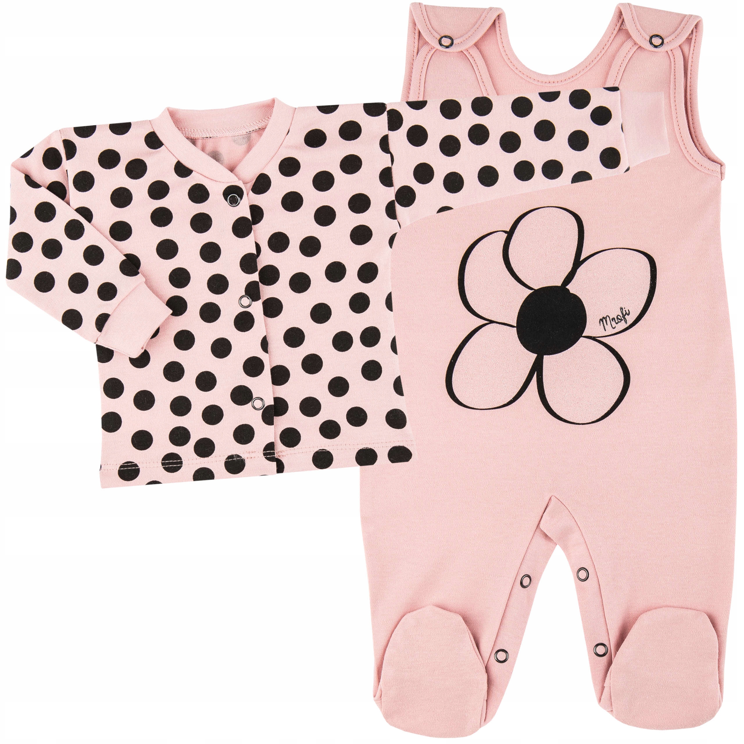 

Komplet Śpiochy Kaftanik polka dot 74 Wyprawka