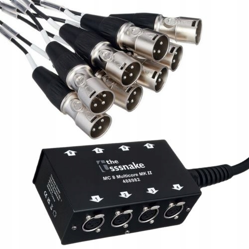 Viacpárový multicore audio mikrofónový kábel 8x Xlr 15 m the Stagebox Rean