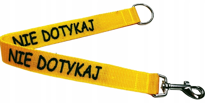 

Pelo smycz przedłużenie 50cm/3cm Nie Dotykaj żółty