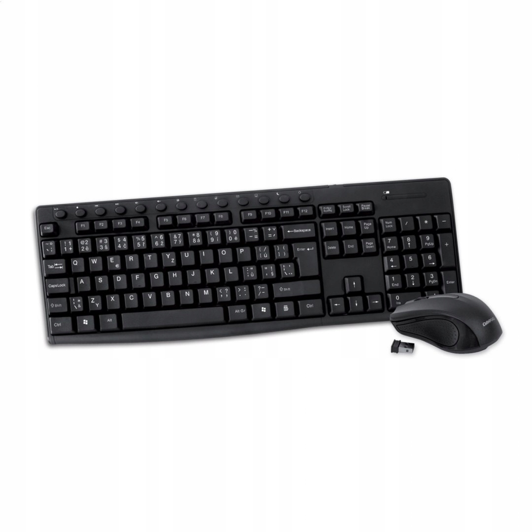 OMEGA KEYBOARD CZ + MOUSE BEZDRÔTOVÝ SET BLACK [44440]