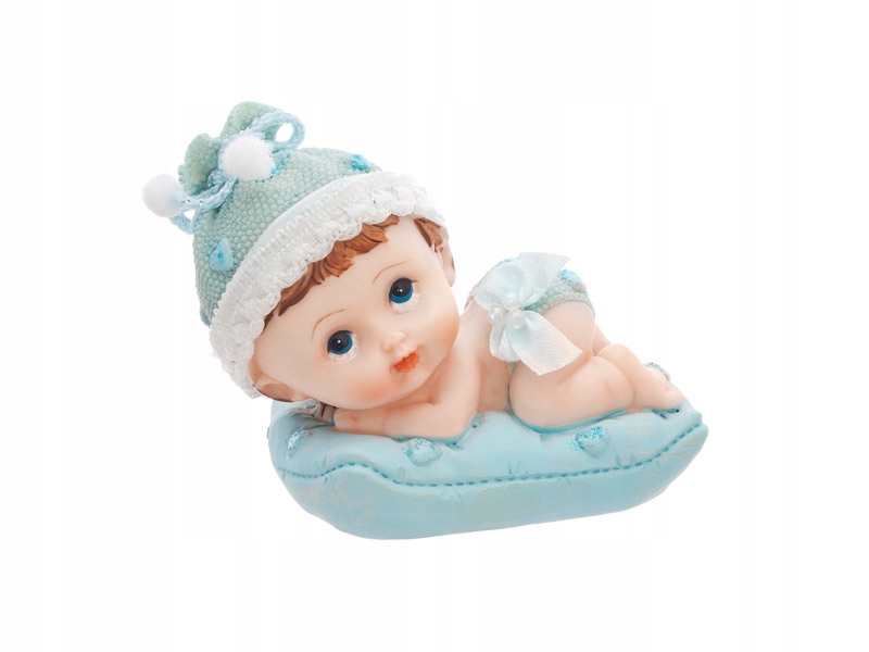 

Figurka Chłopiec z poduszką niebieski 9cm Chrzest