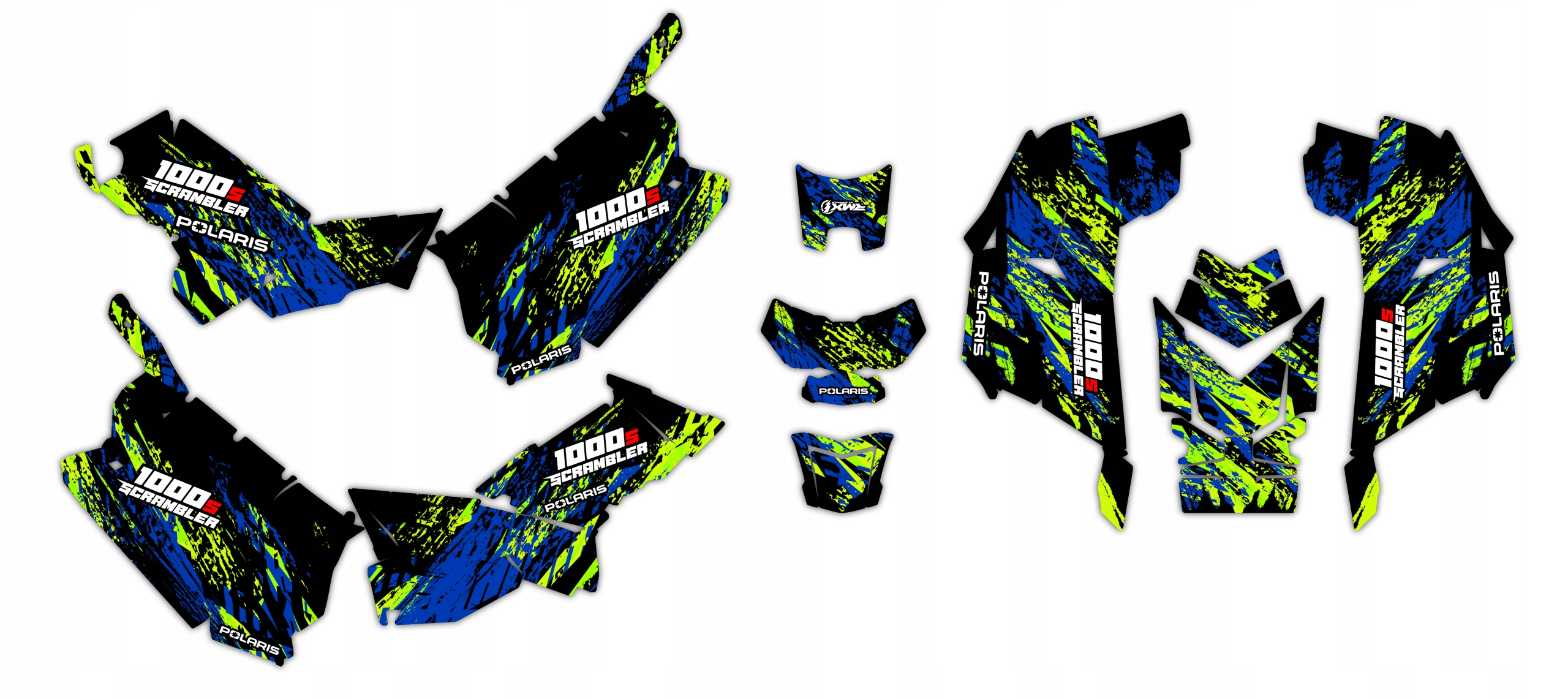 Шпон / наклейки quad Polaris Scrambler XP 1000S