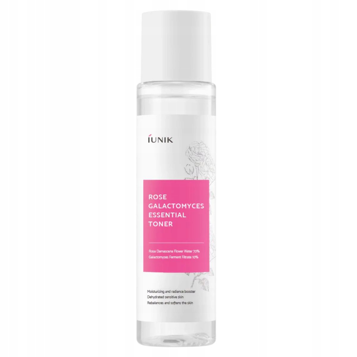 Iunik – Esenciální toner Rose Galactomyces, 200 Ml – hydratační tonikum