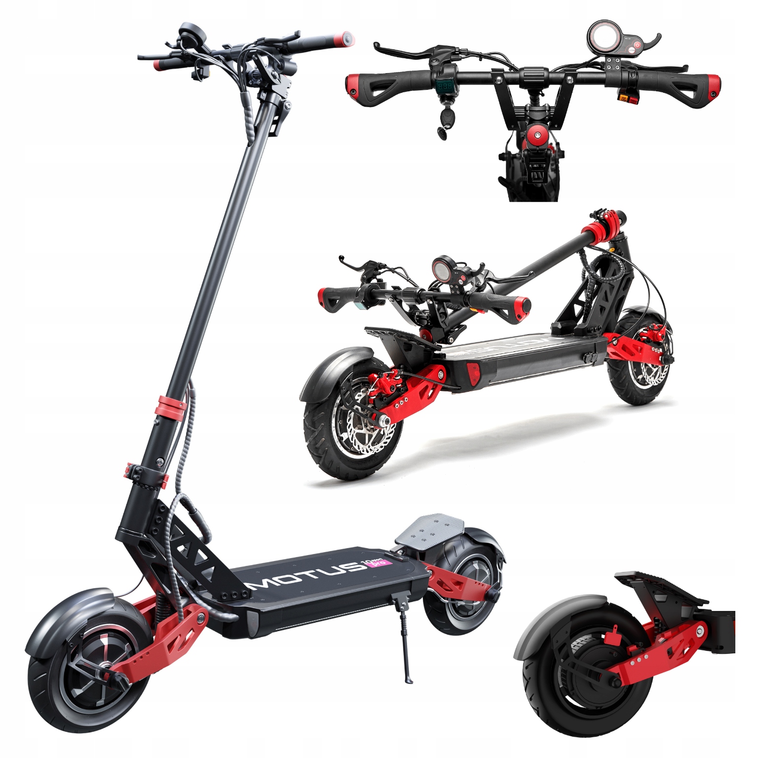 Motus Pro 10 Sport 2021 Vozidlo s dojezdem 65 km, sportovní design 2x1300W