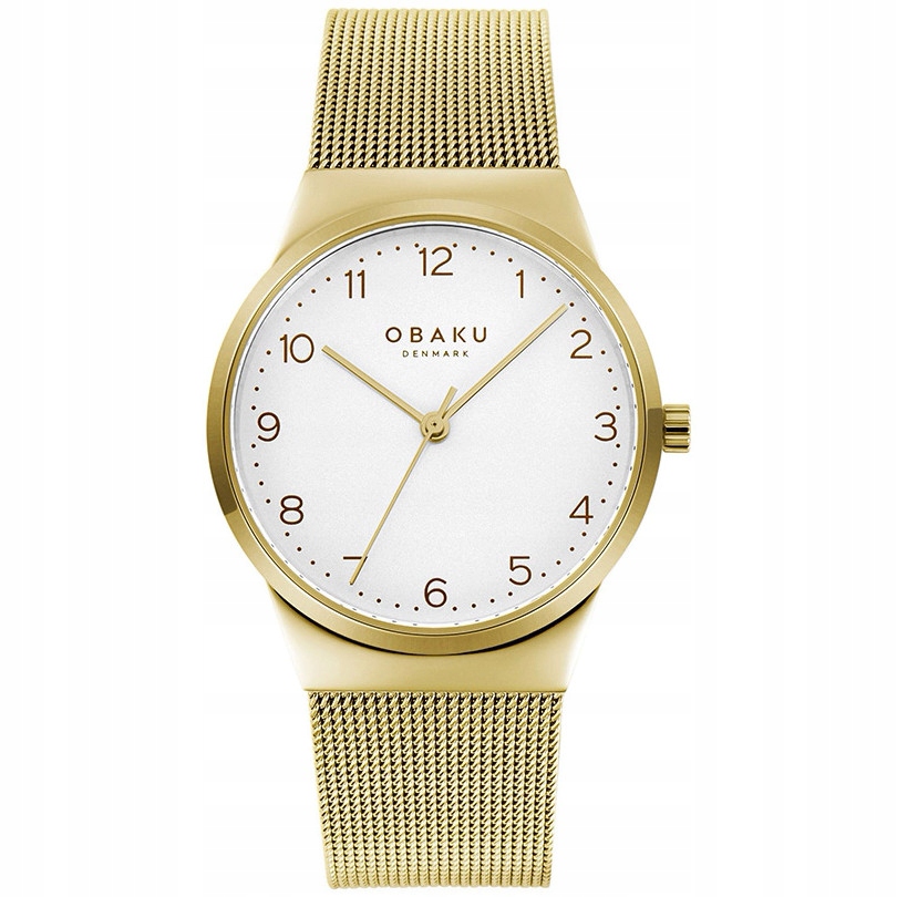 Dámské hodinky Obaku Denmark V255LXGIMG zlaté