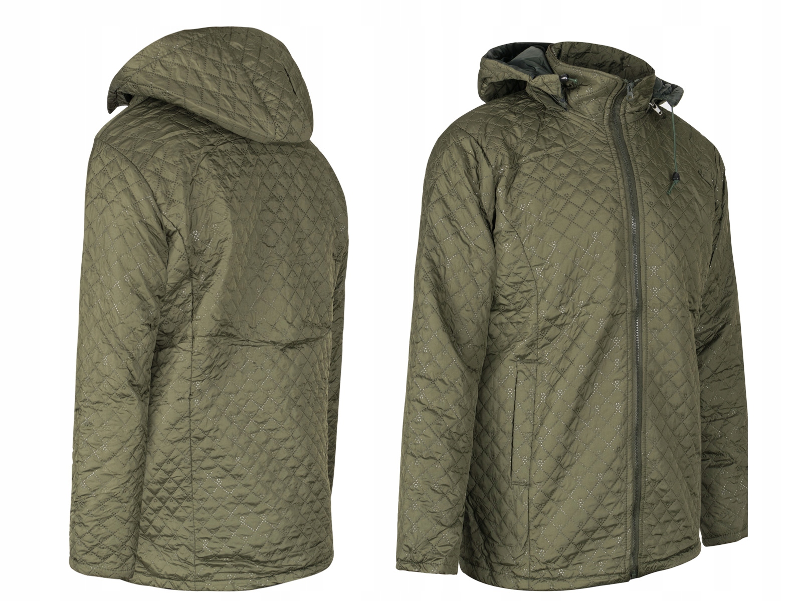 

Ocieplana Kurtka Damska z Kapturem 0505 r XL Khaki