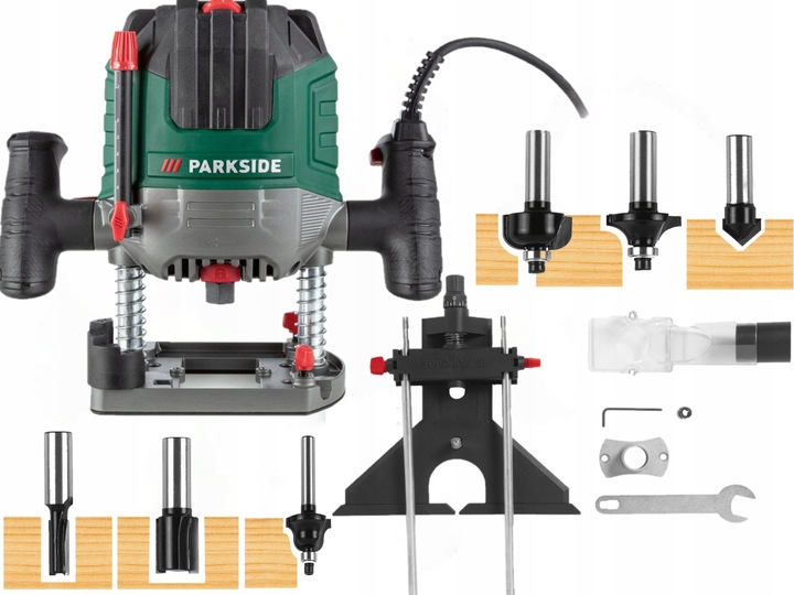 

Frezarka górnowrzecionowa Parkside 1200 W Frezy