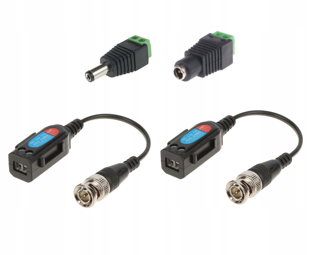 ZŁĄCZKI DO KAMERY AHD, HD-CVI HD-TVI PO SKRĘTCE UTP