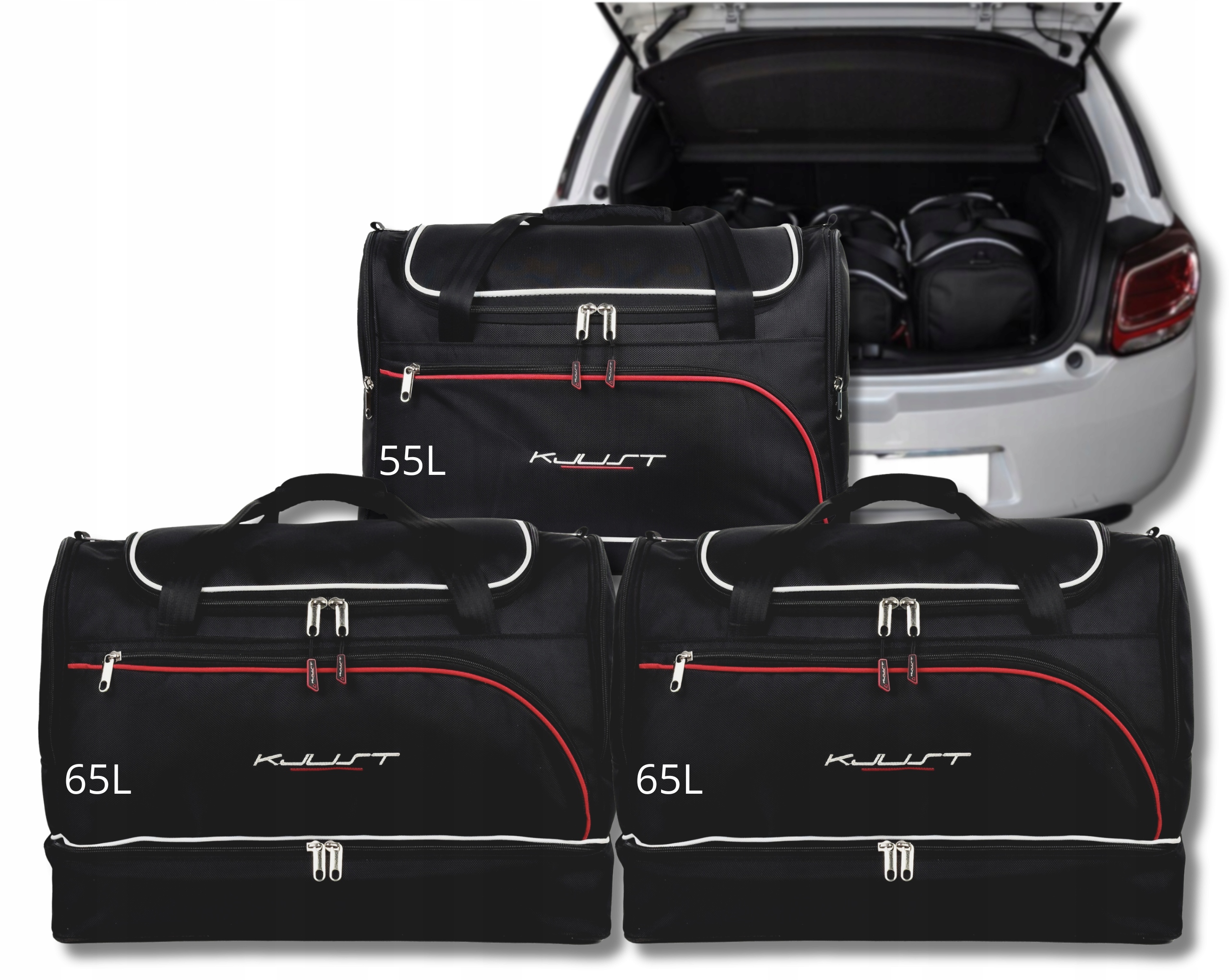 Cestovná Taška Do Kufra Citroen DS3 Hatchback 2009-2016 3 ks
