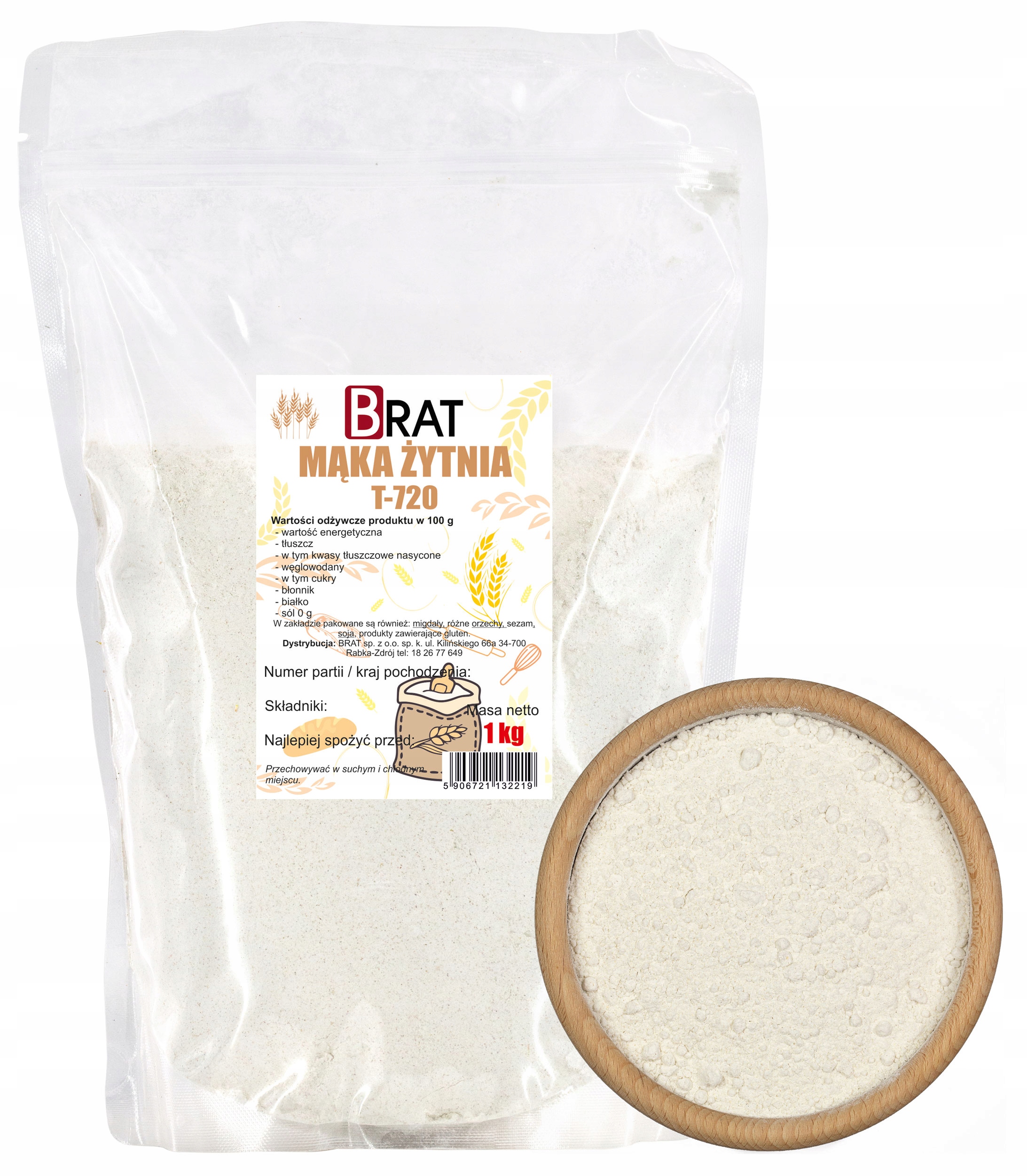 10X Brat Žitná chlebová mouka T-720 1 kg