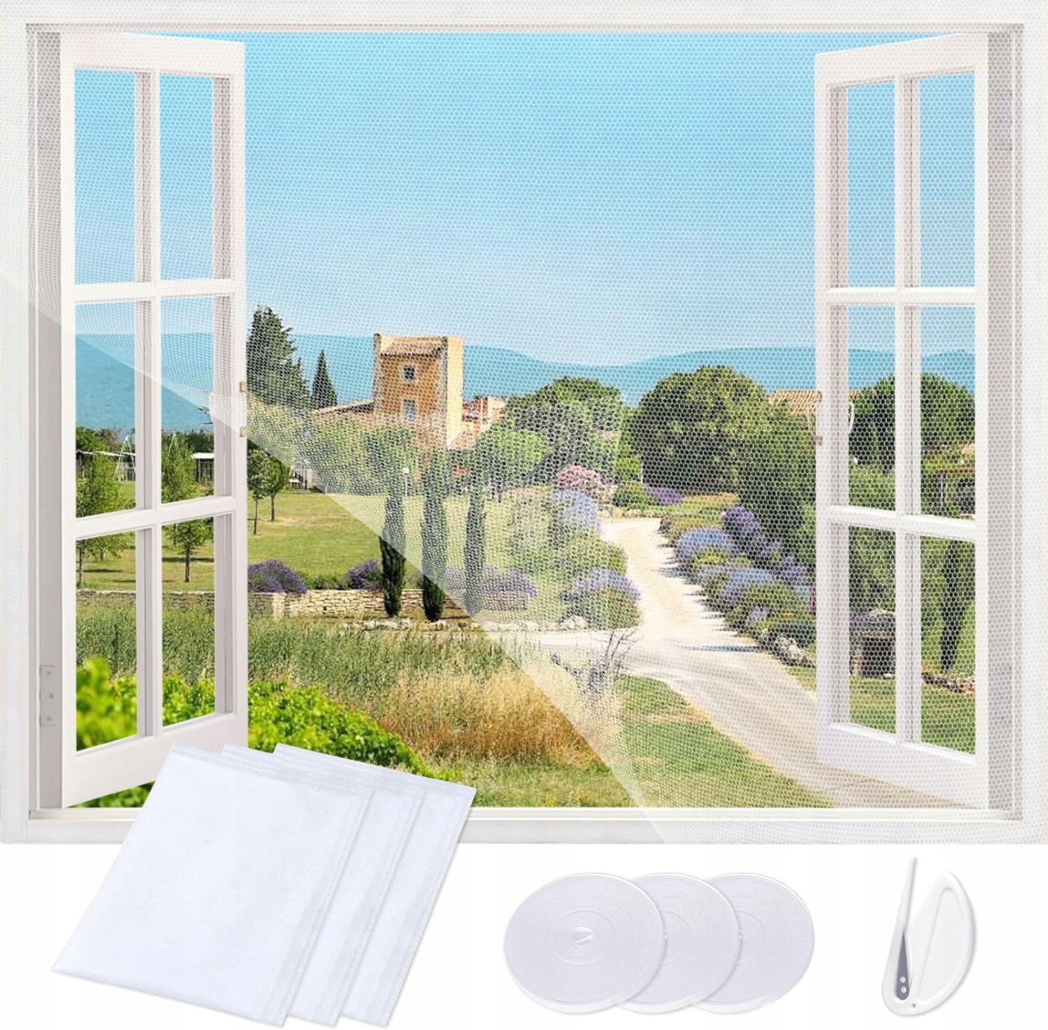 3x Moskytiéra Na Střešní Okno Okenní Sluneční Síť Zámek 150x180