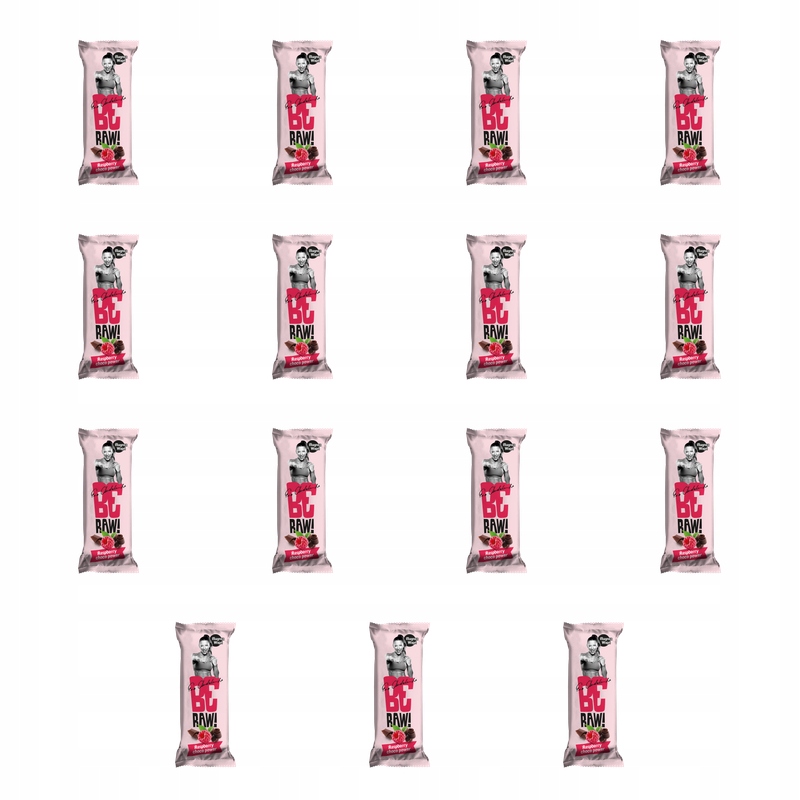 BeRAW Energetická tyčinka Malina 40g X15